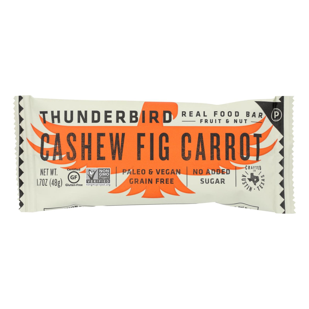 Thunderbird Bar Cashew Fig Carrot, 1.7 Oz. (Pack of 12) - Cozy Farm
