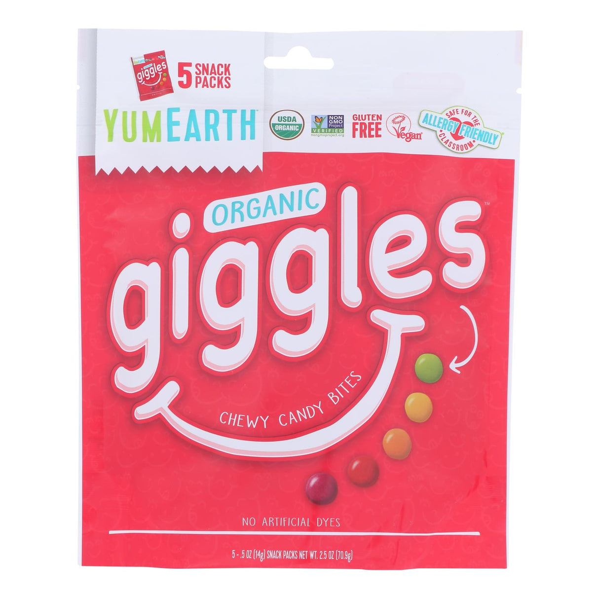 YumEarth Giggles Organic Sour Brite Candy (Pack of 12 - 5.5 oz.) - Cozy Farm