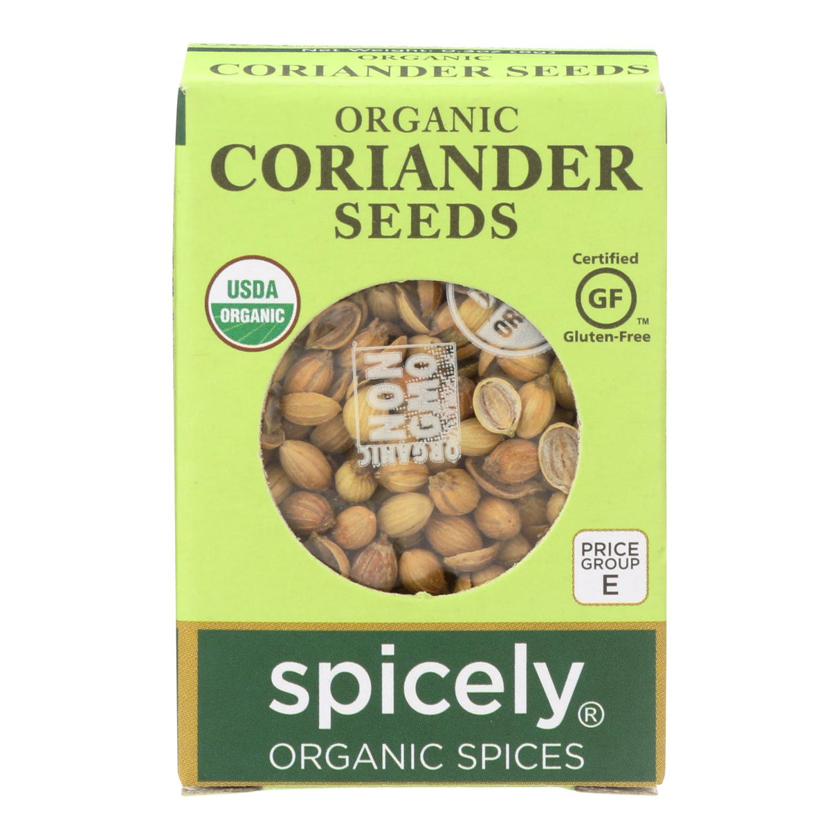 Spicely Organics Coriander Seeds, Organic, 6 x 0.3 Oz. Packs - Cozy Farm
