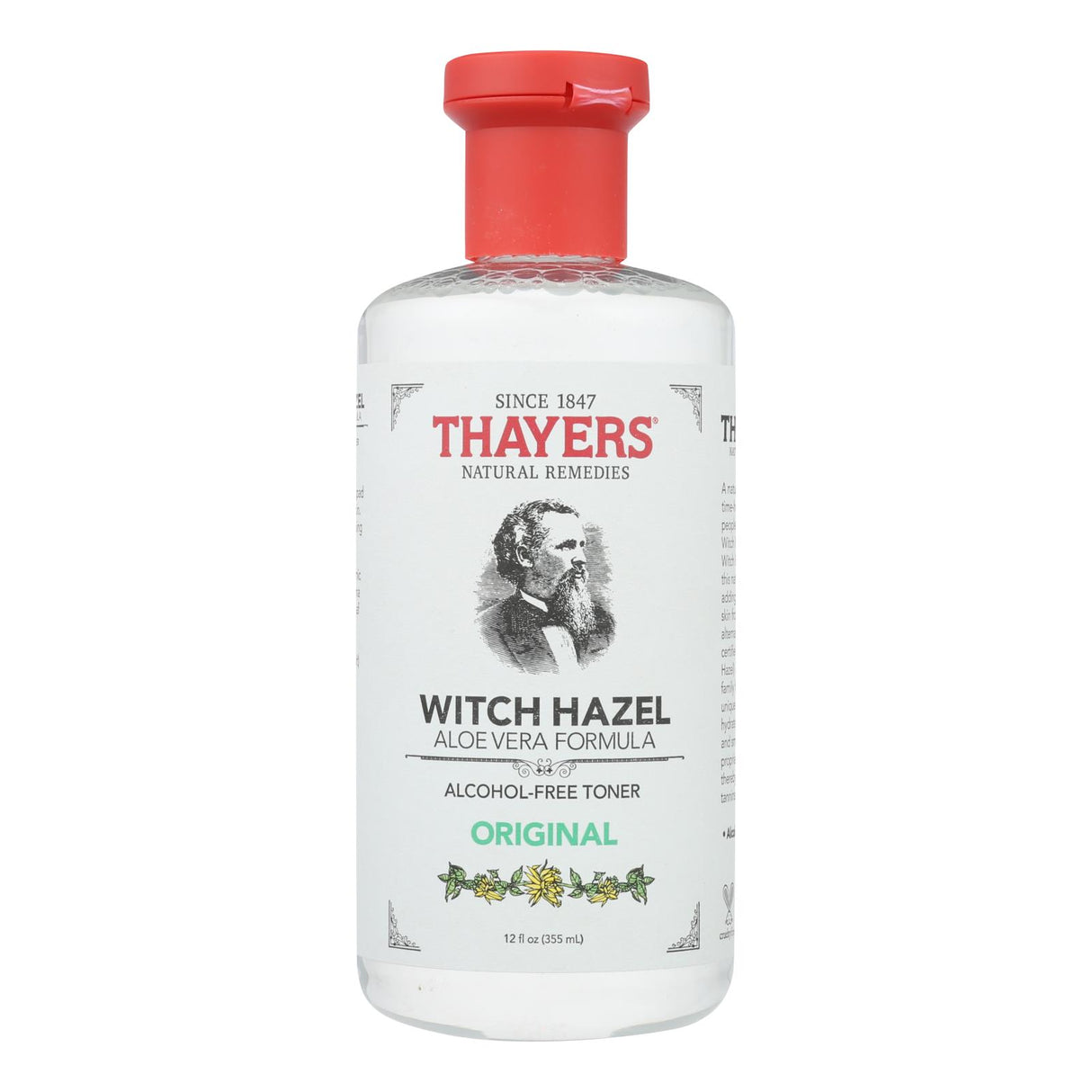 Thayers Original Alcohol-Free Witch Hazel with Aloe Vera - 12 Fl Oz - Cozy Farm