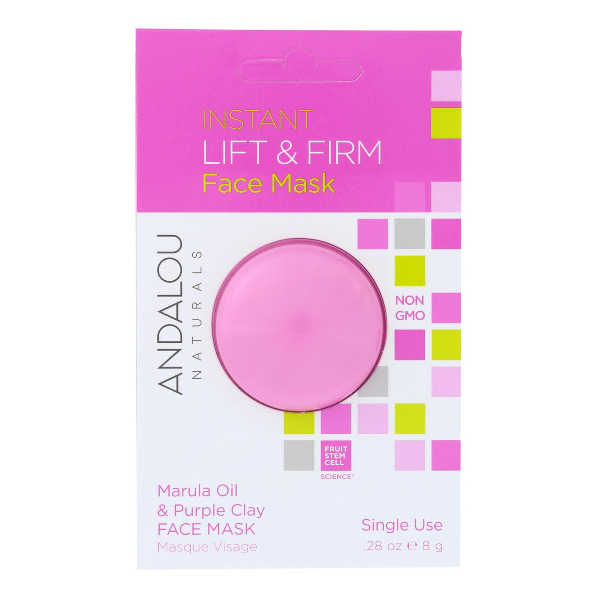 Andalou Naturals Instant Lift & Firm Marula Oil & Clay Face Mask (Pack of 6 - 0.28 Oz) - Cozy Farm