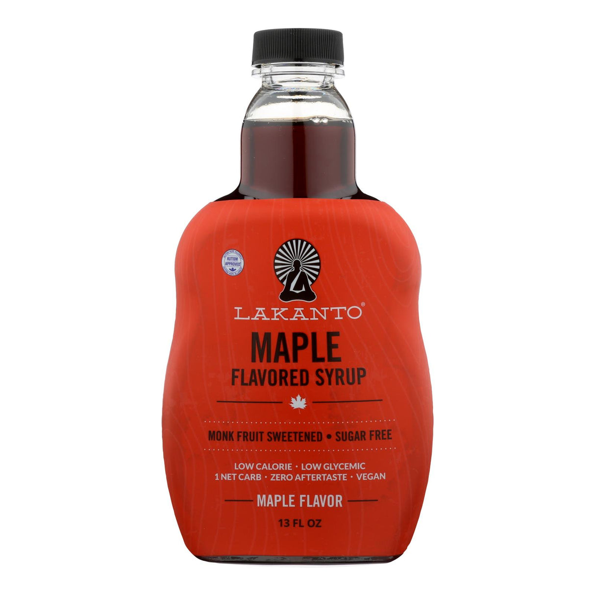 Lakanto Monk Fruit Sweetened Maple Flavored Syrup (Pack of 8 - 13 Fl. Oz.) - Sugar-Free, Calorie-Free Sweetener - Cozy Farm