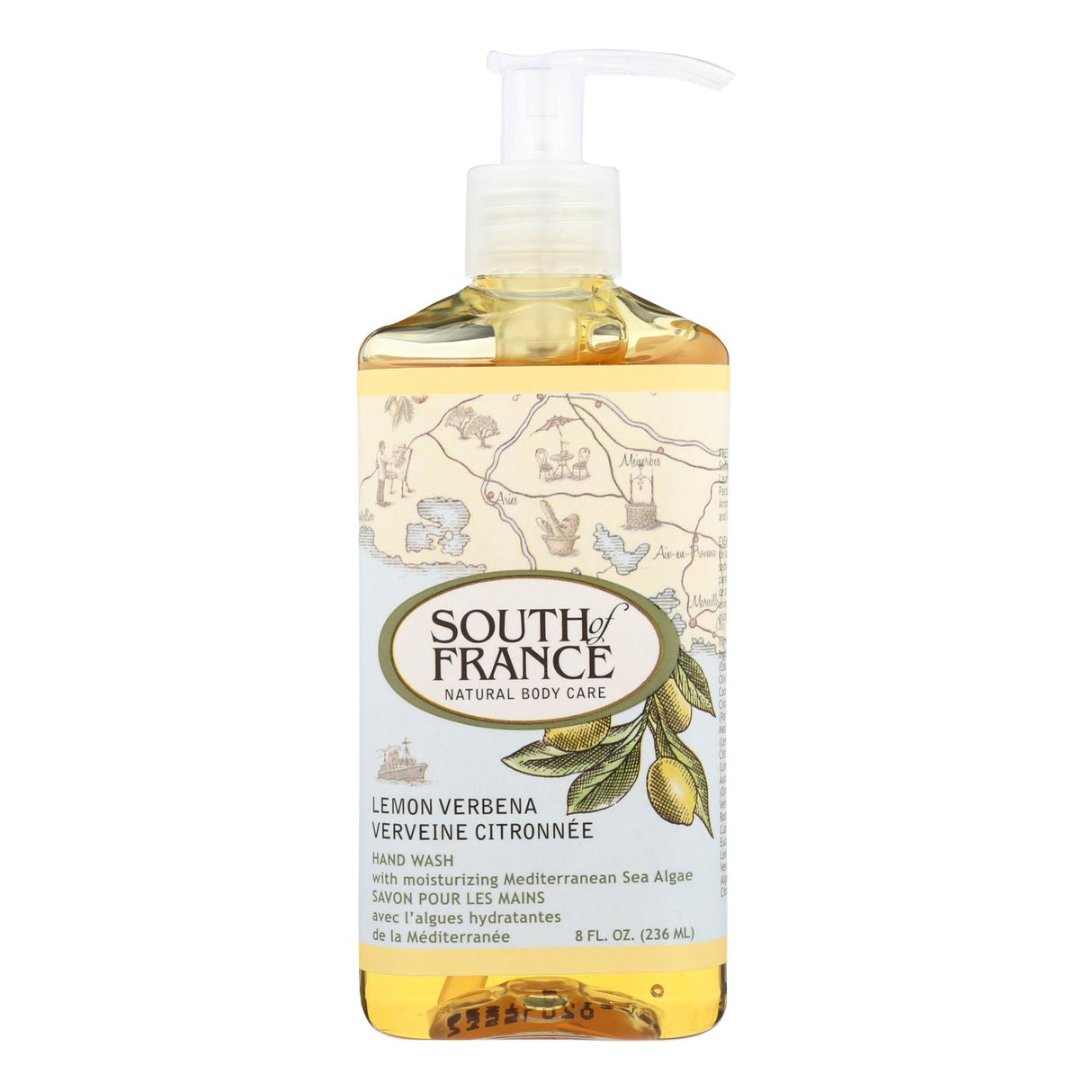 South Of France Lemon Verbena Moisturizing Hand Wash (8 Oz) - Cozy Farm