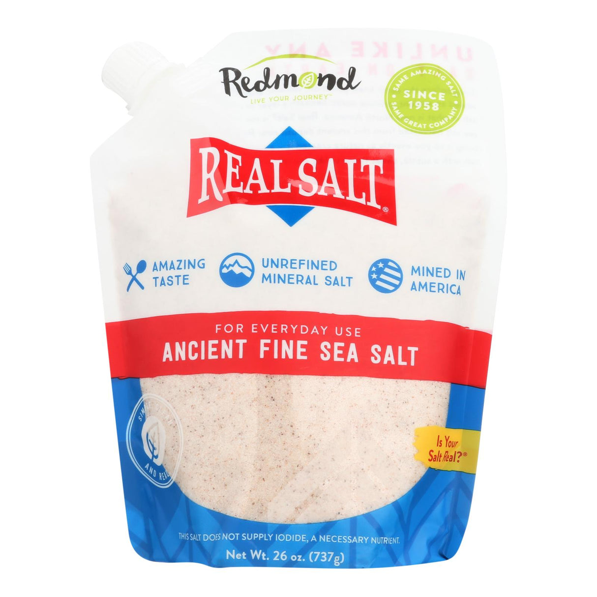 Real Salt, Pack 6 x 26 Oz. - Cozy Farm