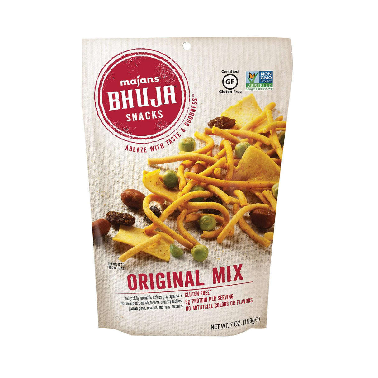 Bhuja Snacks Original Bold Flavor (Pack of 6 - 7 Oz.) - Cozy Farm