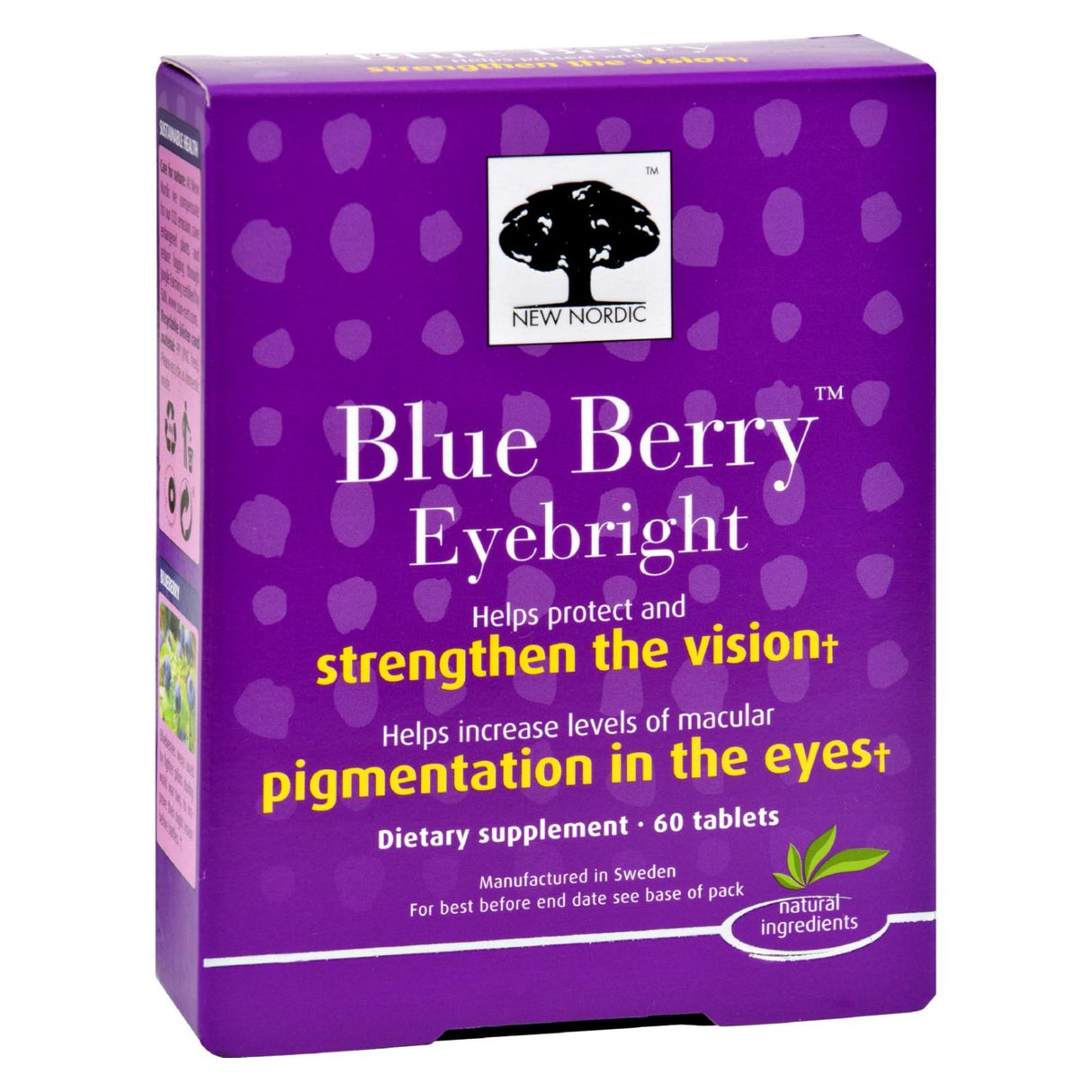 New Nordic Blueberry Eyebright Blend (60 Tablets) - Cozy Farm
