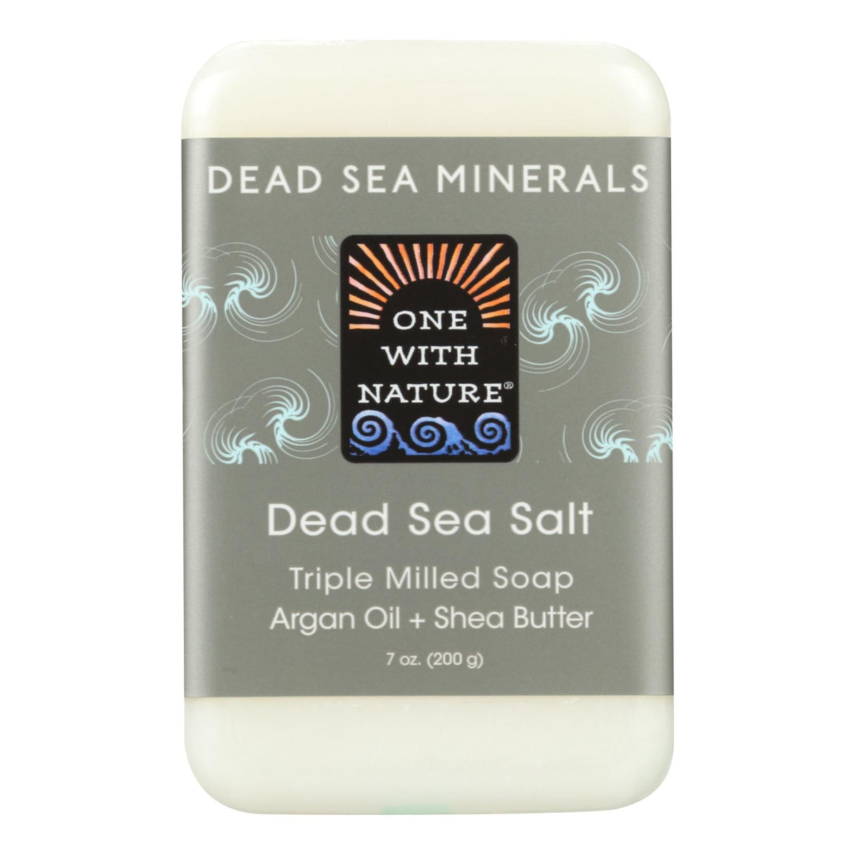 One With Nature Dead Sea Mineral Salt Soap Bar - 7 Oz. - Cozy Farm