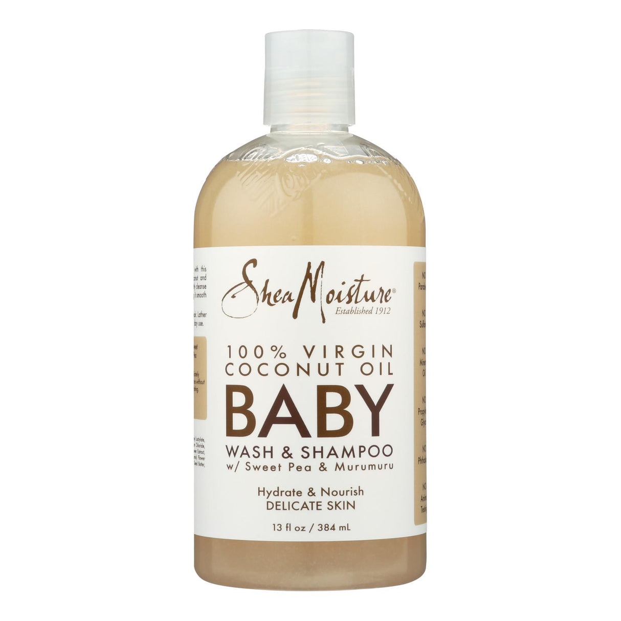 Shea Moisture Baby Wash & Shampoo: Calming Murumuru Coconut for Gentle Cleansing (13 Fl Oz.) - Cozy Farm
