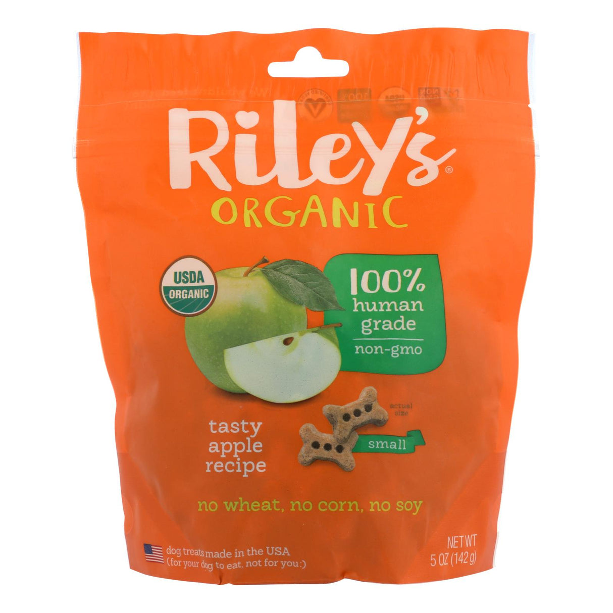 Riley's Organics Organic Apple Recipe Dog Treats (6-Pack, 5 Oz. Each) - Cozy Farm