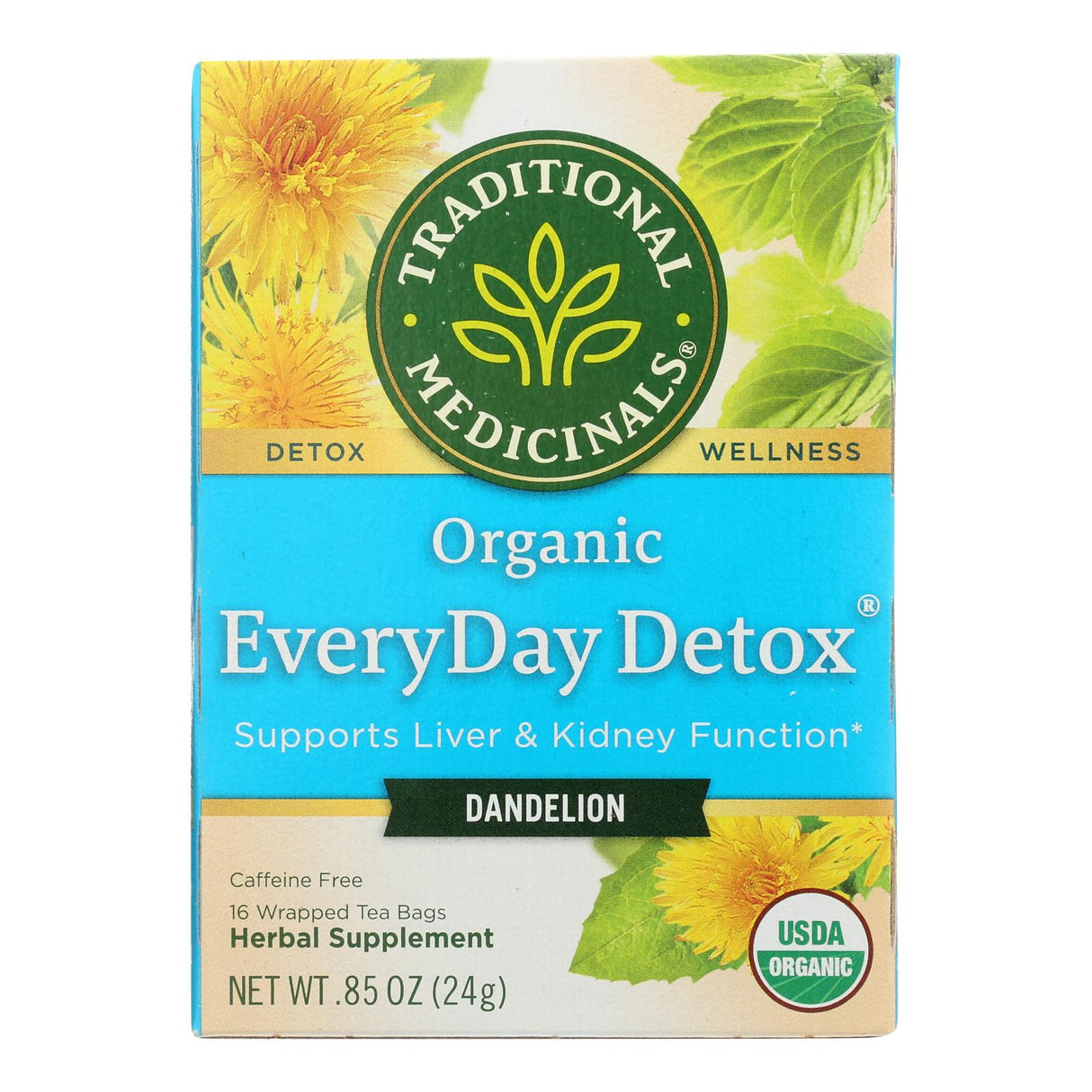 Traditional Medicinals Organic Everyday Detox Tea (16 Bags) - Cozy Farm