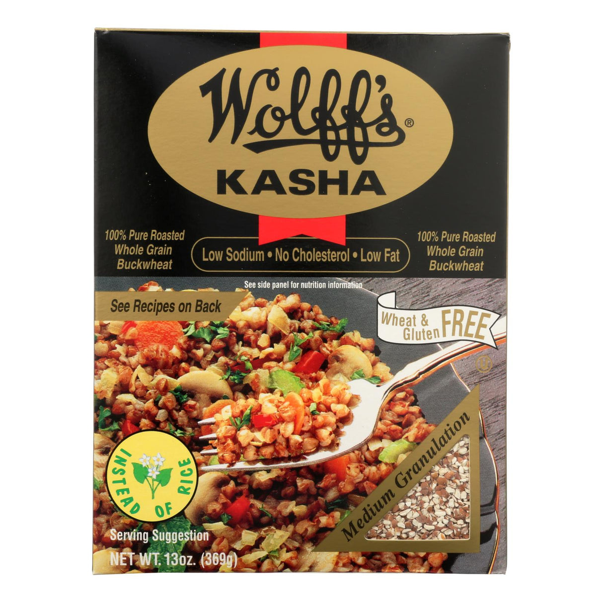 Wolff's Kasha Medium Granulation (Pack of 6) - 13 Oz. - Cozy Farm