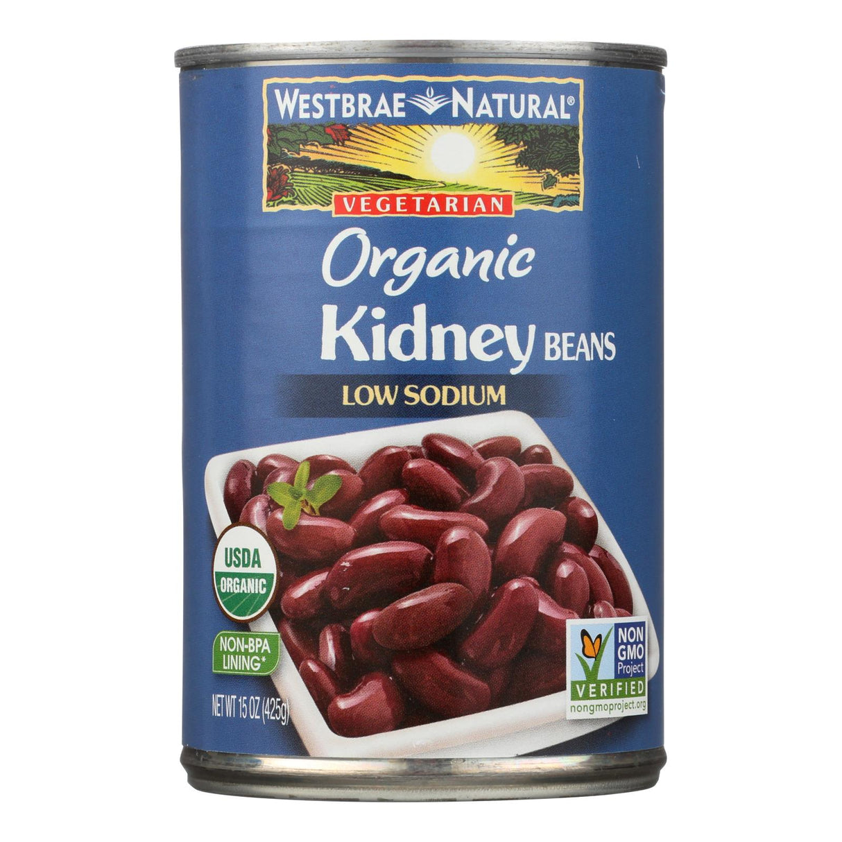 Westbrae Organic Kidney Beans (Pack of 12 - 15 Oz.) - Cozy Farm