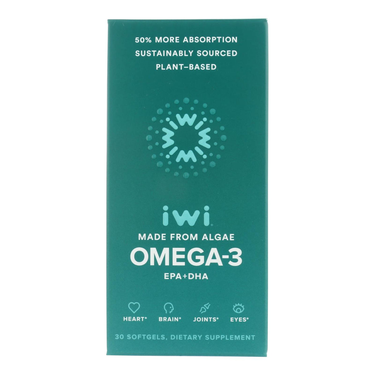 Iwi Supp Algae EPA/DHA Omega-3, Heart & Brain Health Support, 30 Softgels - Cozy Farm