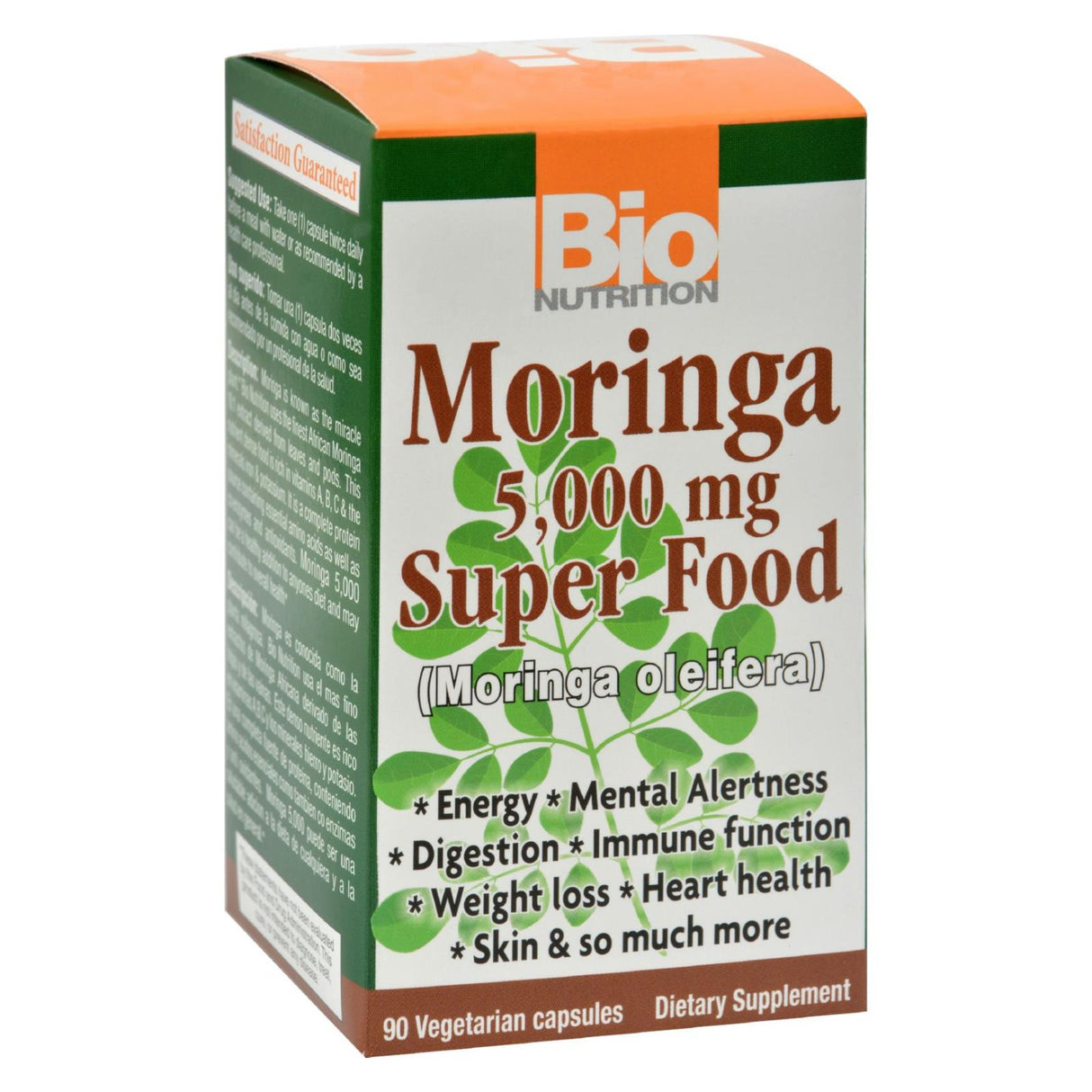 Bio Nutrition Moringa 5000mg Daily Supplement (90 Capsules) - Cozy Farm