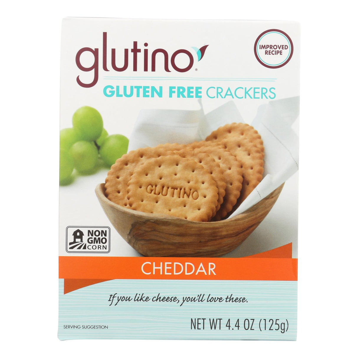 Glutino Cheddar Crackers, 6 Pack, 4.4 Oz. - Cozy Farm
