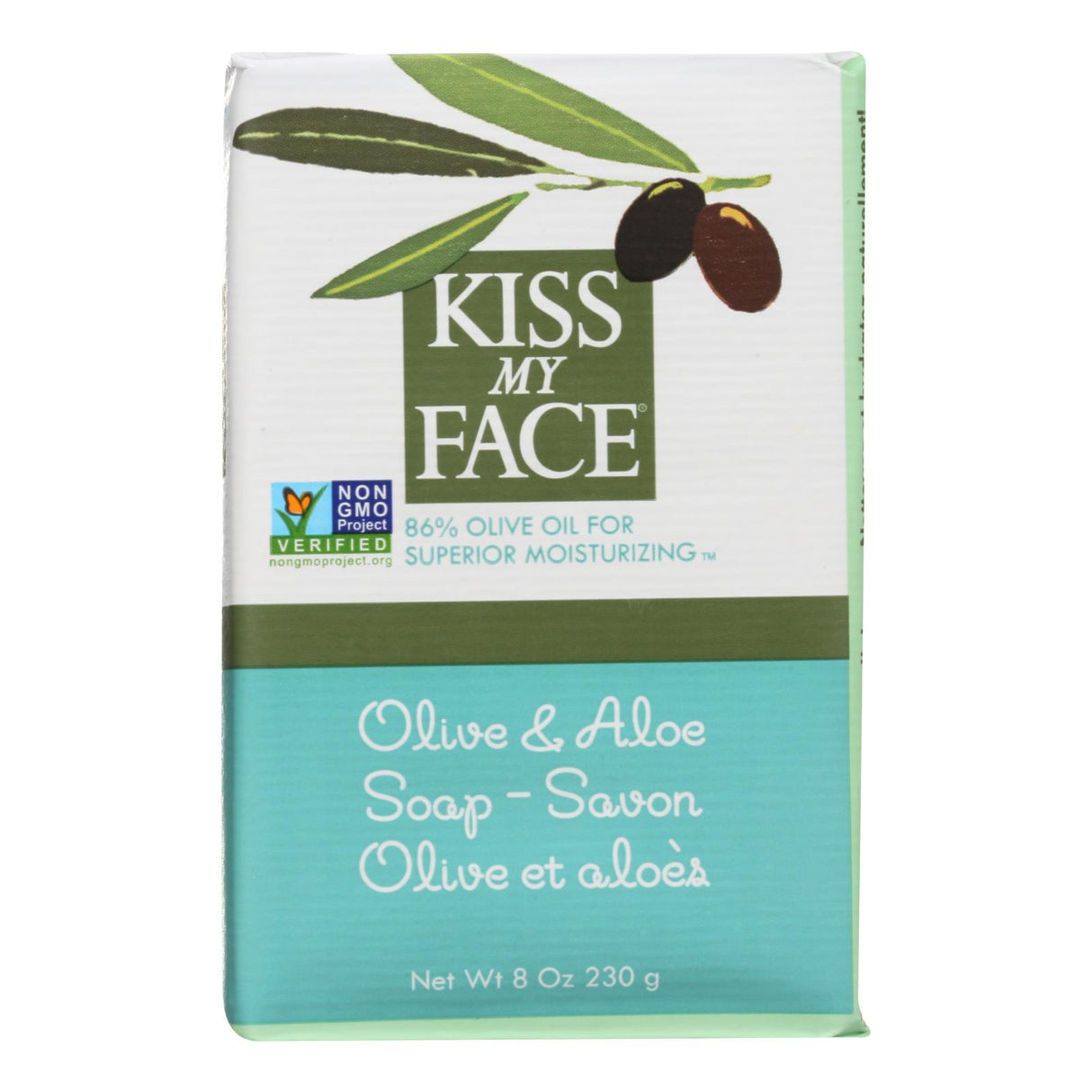 Kiss My Face Olive Oil and Aloe Vera Bar Soap - 8 Oz. - Cozy Farm