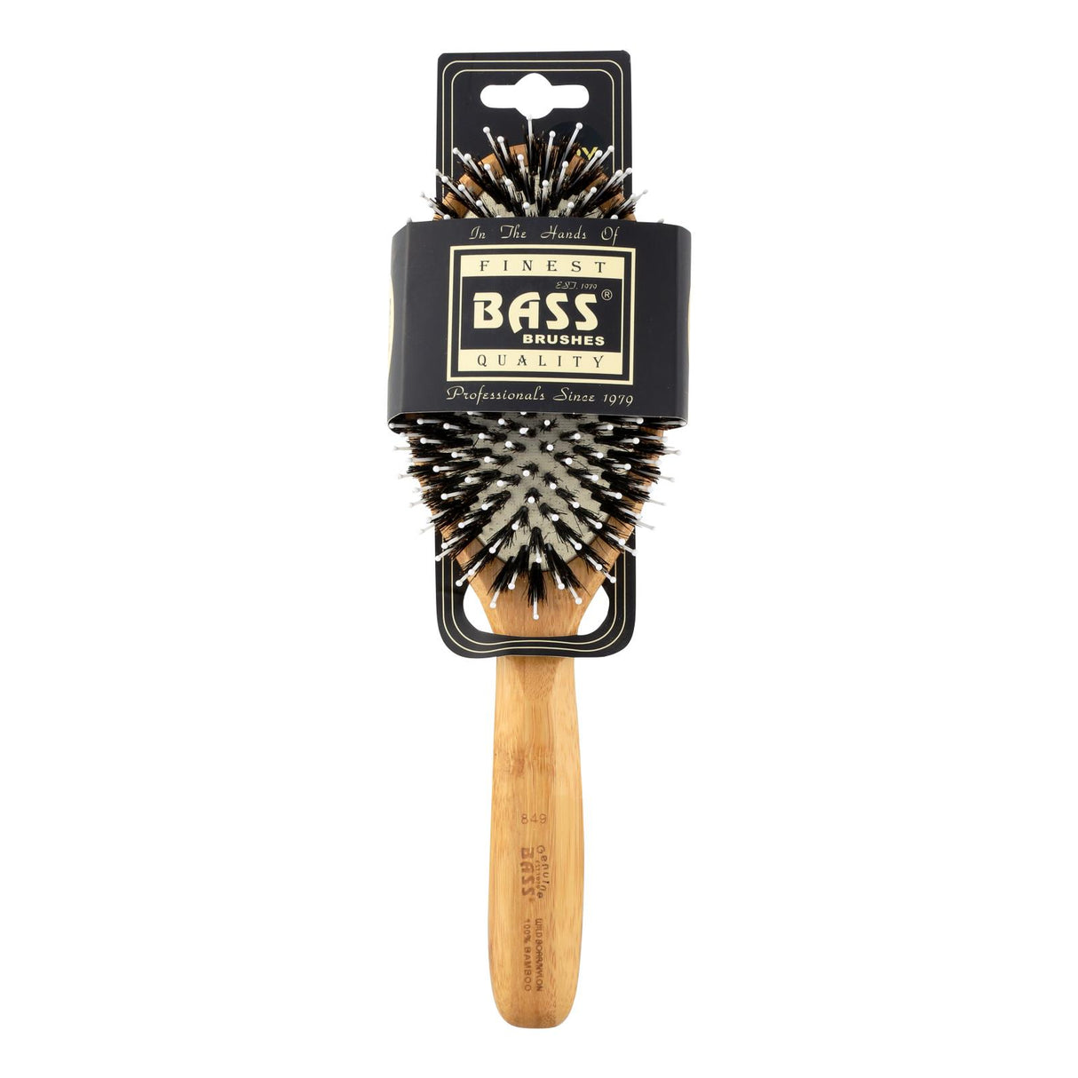 Elite Bass Brushes Large Oval Boar Nylon Bristle Brush - Cozy Farm