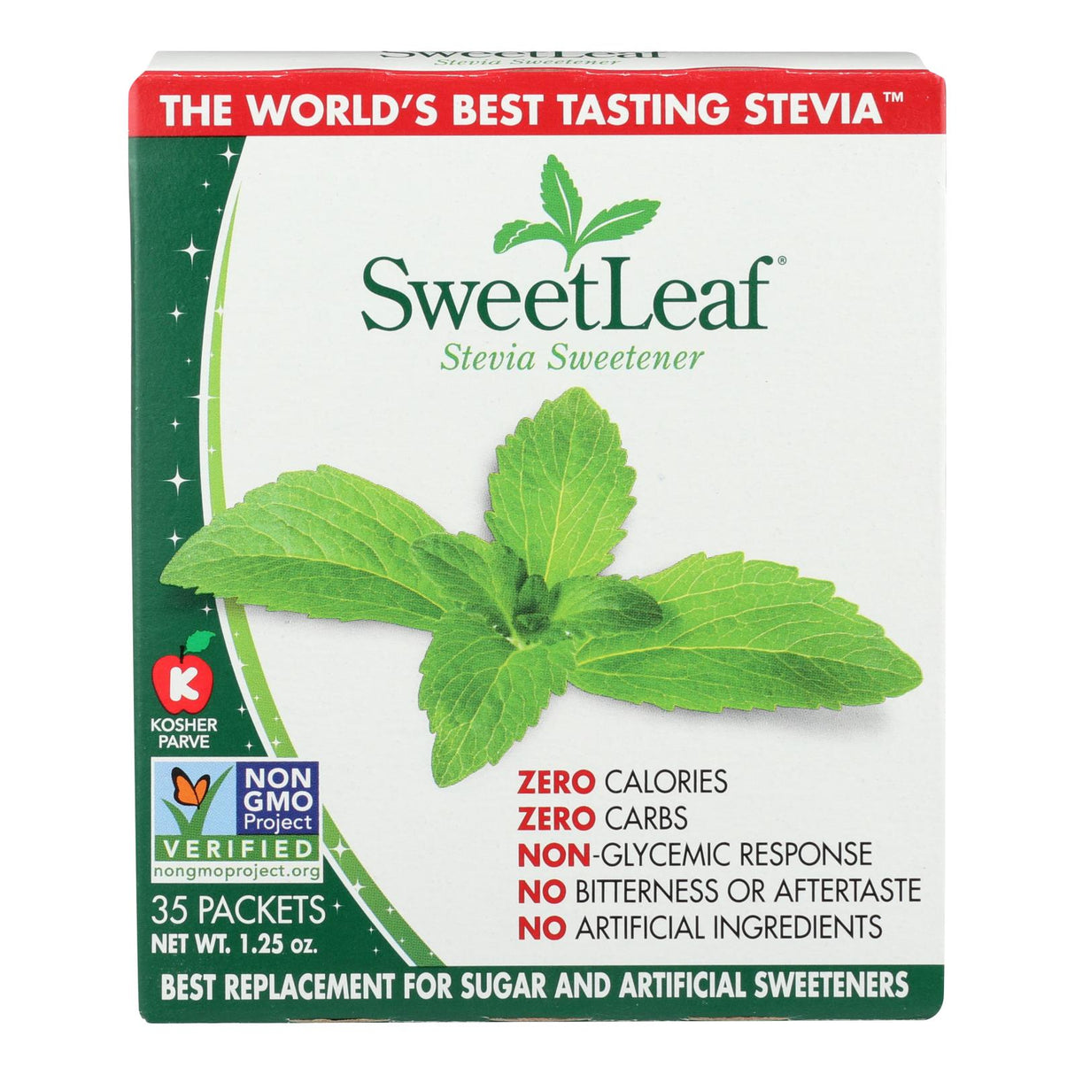Sweet Leaf Stevia Sweetener, 35 Packets - Cozy Farm