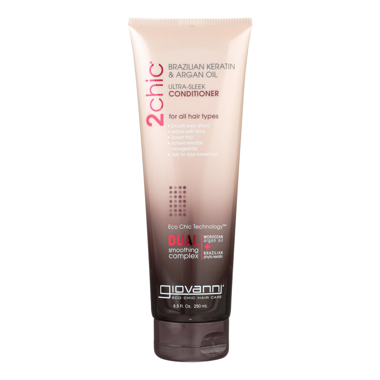 Giovanni 2chic Ultra-Sleek Brazilian Keratin & Argan Oil Conditioner - 8.5 fl oz - Cozy Farm