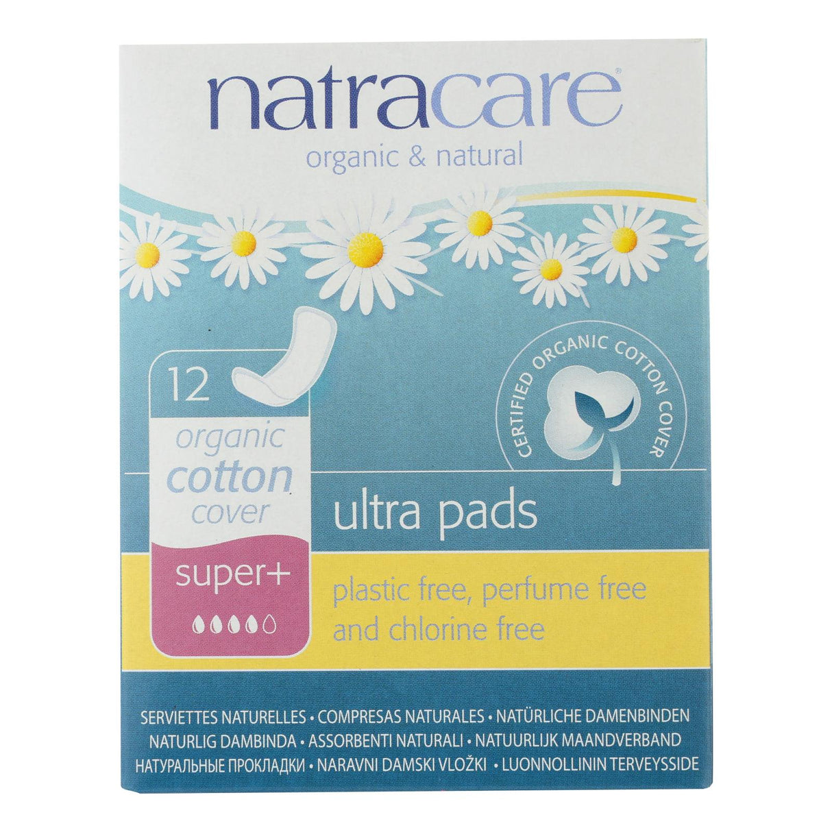 Natracare Ultra Super Plus Organic Cotton Pads - 12 Pack - Cozy Farm