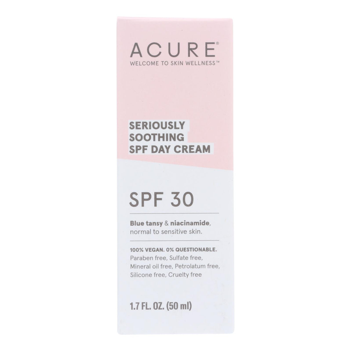 Acure Seriously Soothing SPF 30 Day Cream, 1.7 Fl Oz - Cozy Farm