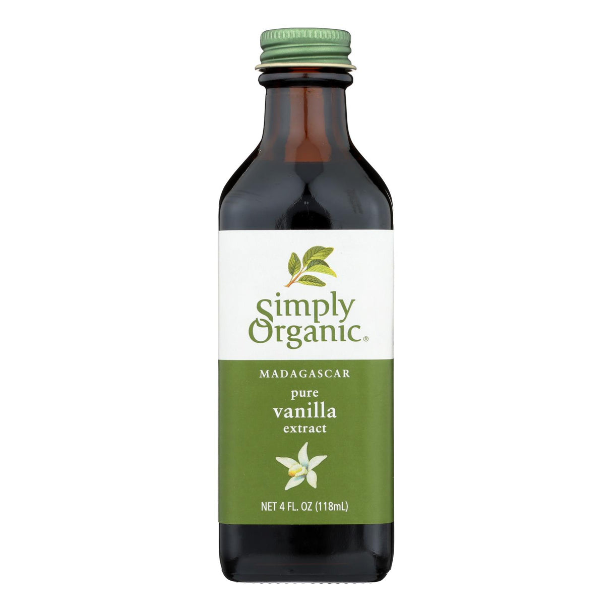 Organic Simply Vanilla Extract (Pack of 4 Oz.) - Cozy Farm