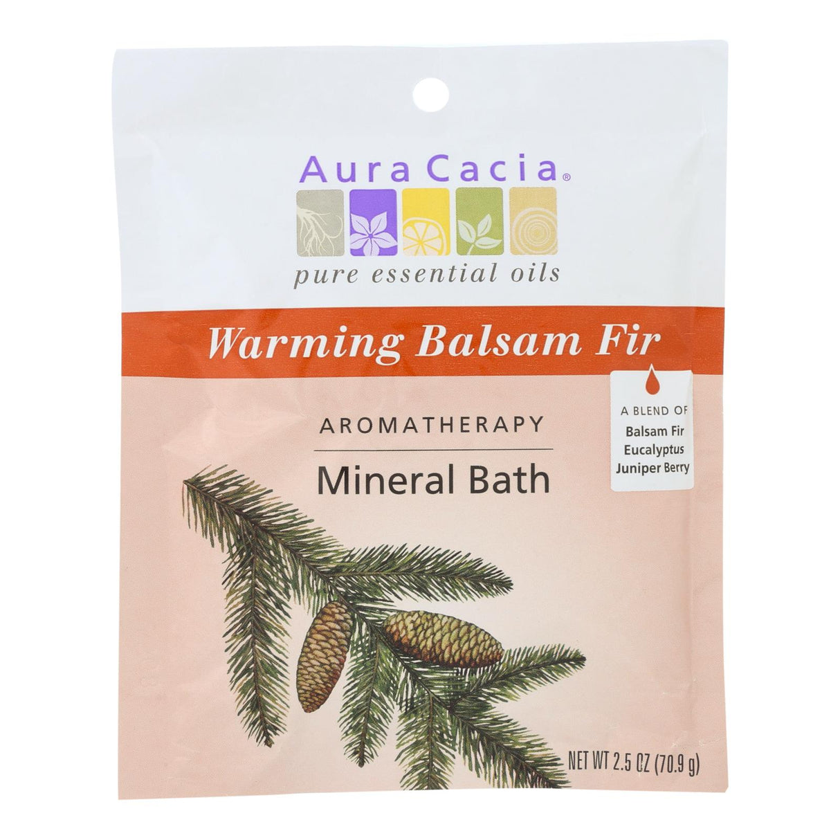 Aura Cacia Soothing Heat Aromatherapy Mineral Bath - 2.5 Oz (Pack of 6) - Cozy Farm
