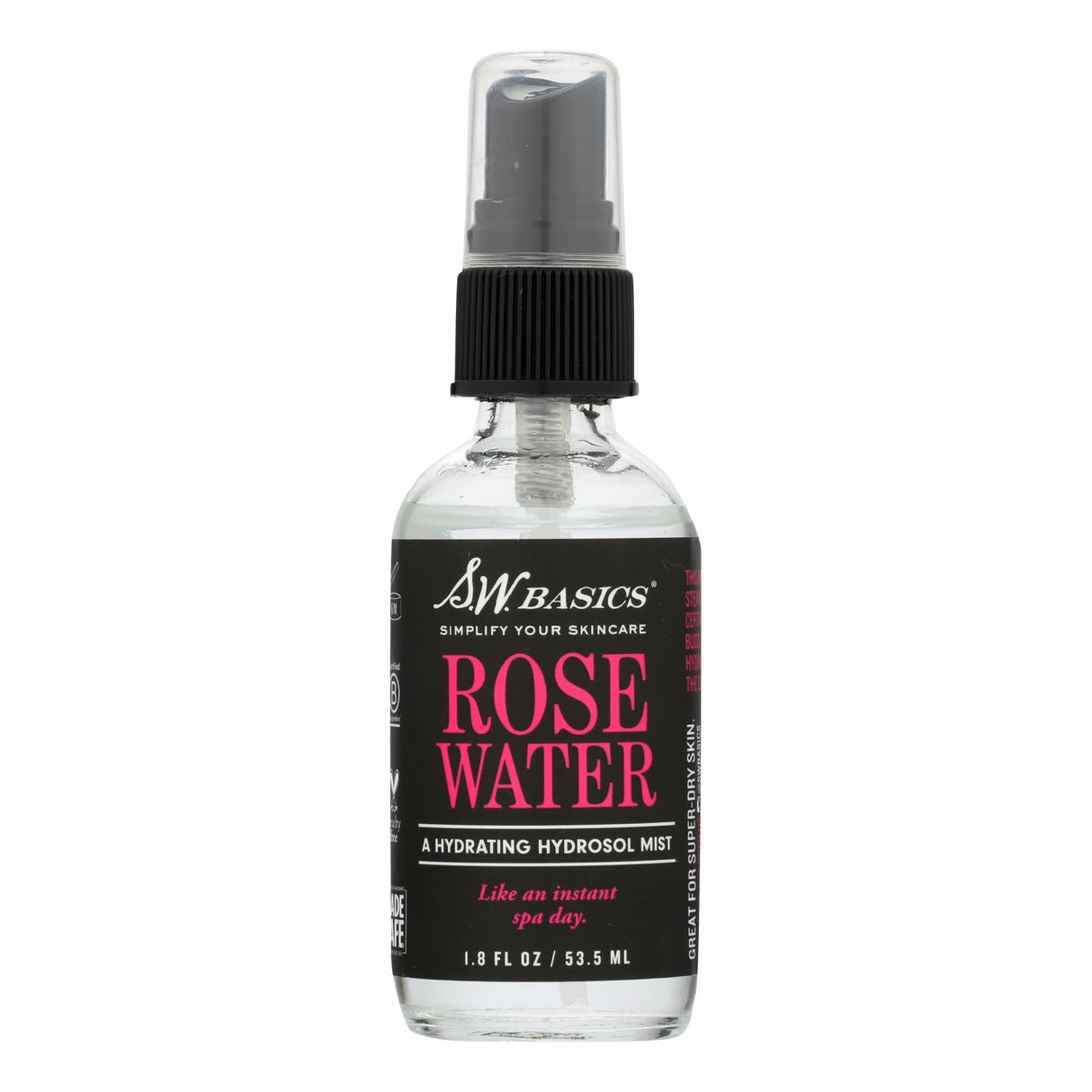 S.W Basics Rose Water (1.8 Fl Oz) - Cozy Farm
