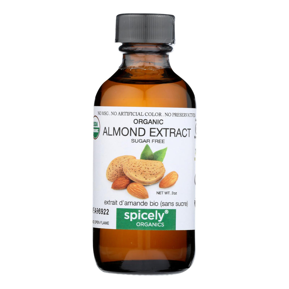 Spicely Organics 12 Fl Oz. Organic Pure Almond Extract - Cozy Farm
