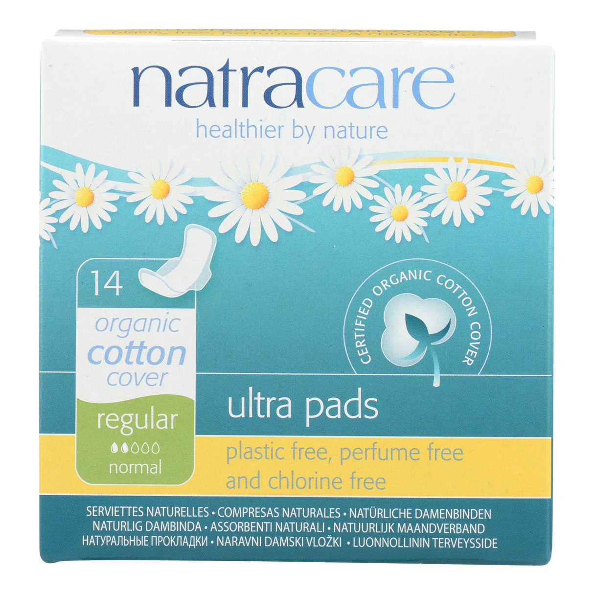 Natracare Organic Regular Size Ultra Pads with Wings (Pack of 14) - Cozy Farm