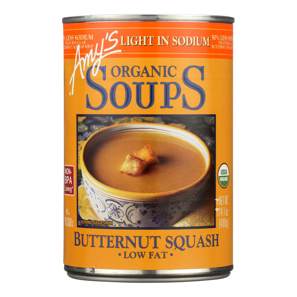 Amy's Organic Butternut Squash Soup, Low Sodium (14.1 Oz., Pack of 12) - Cozy Farm