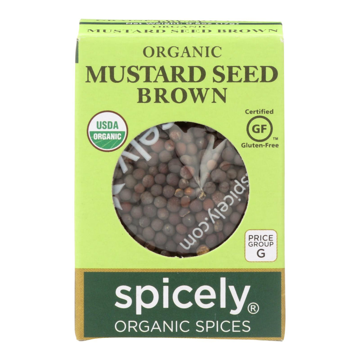 Spicely Organics Organic Brown Mustard Seeds (Case of 6) - Cozy Farm