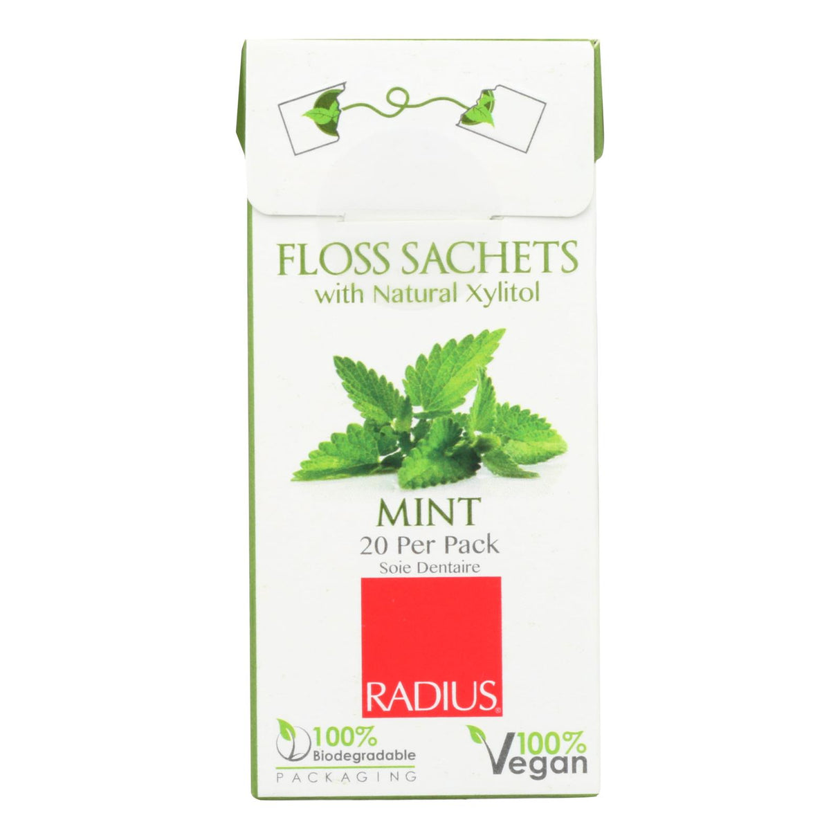Radius Natural Xylitol Floss Sachets - Pack of 20 - Cozy Farm