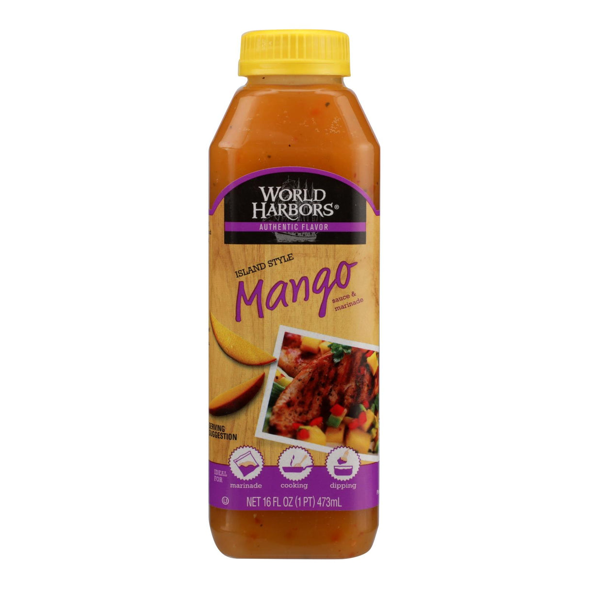 World Harbor Island Mango Sauce 16 Oz., Pack of 6 - Cozy Farm