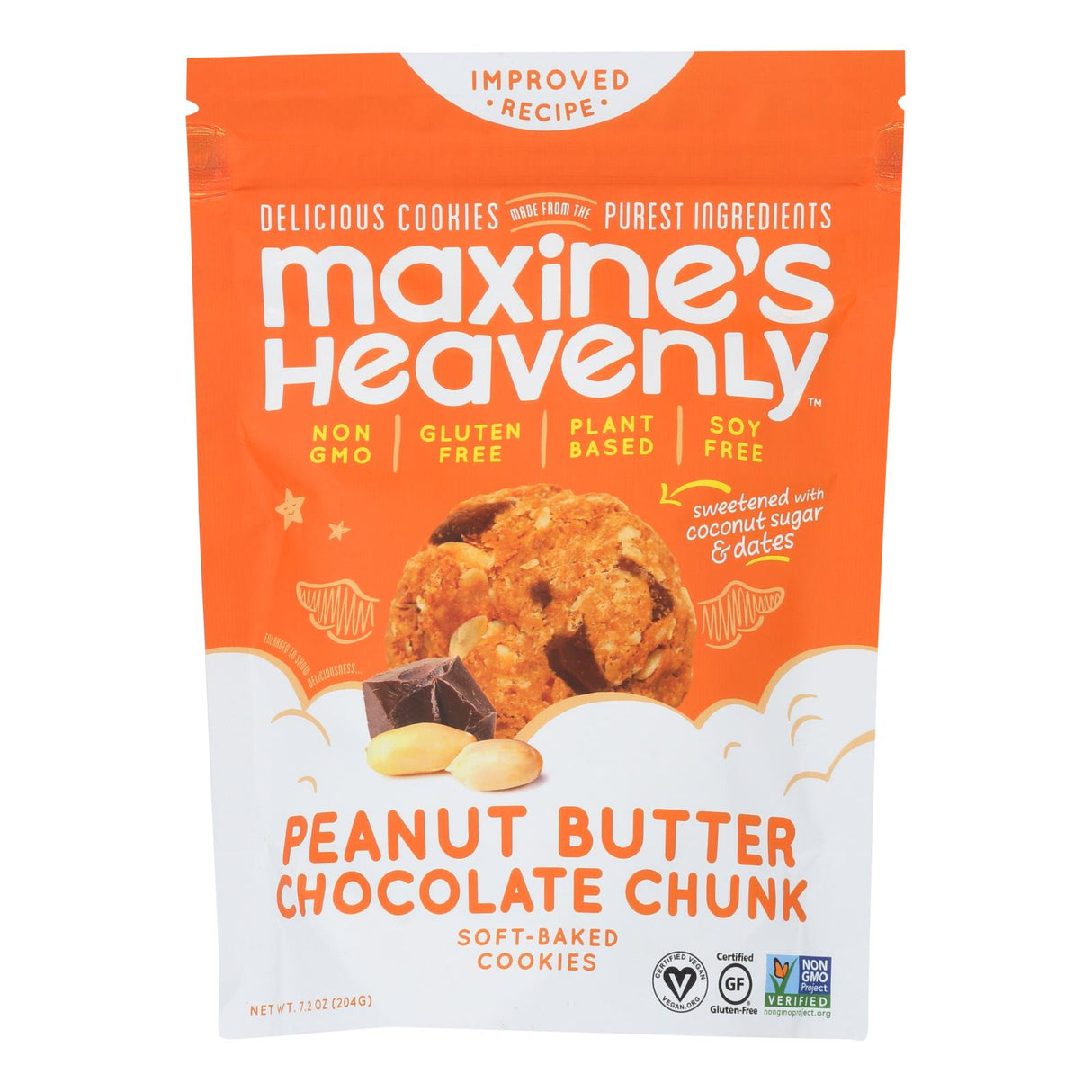 Maxine's Heavenly Chocolate Chip Peanut Butter Cookies, 8 Pack of 7.2 Oz. Packages - Cozy Farm