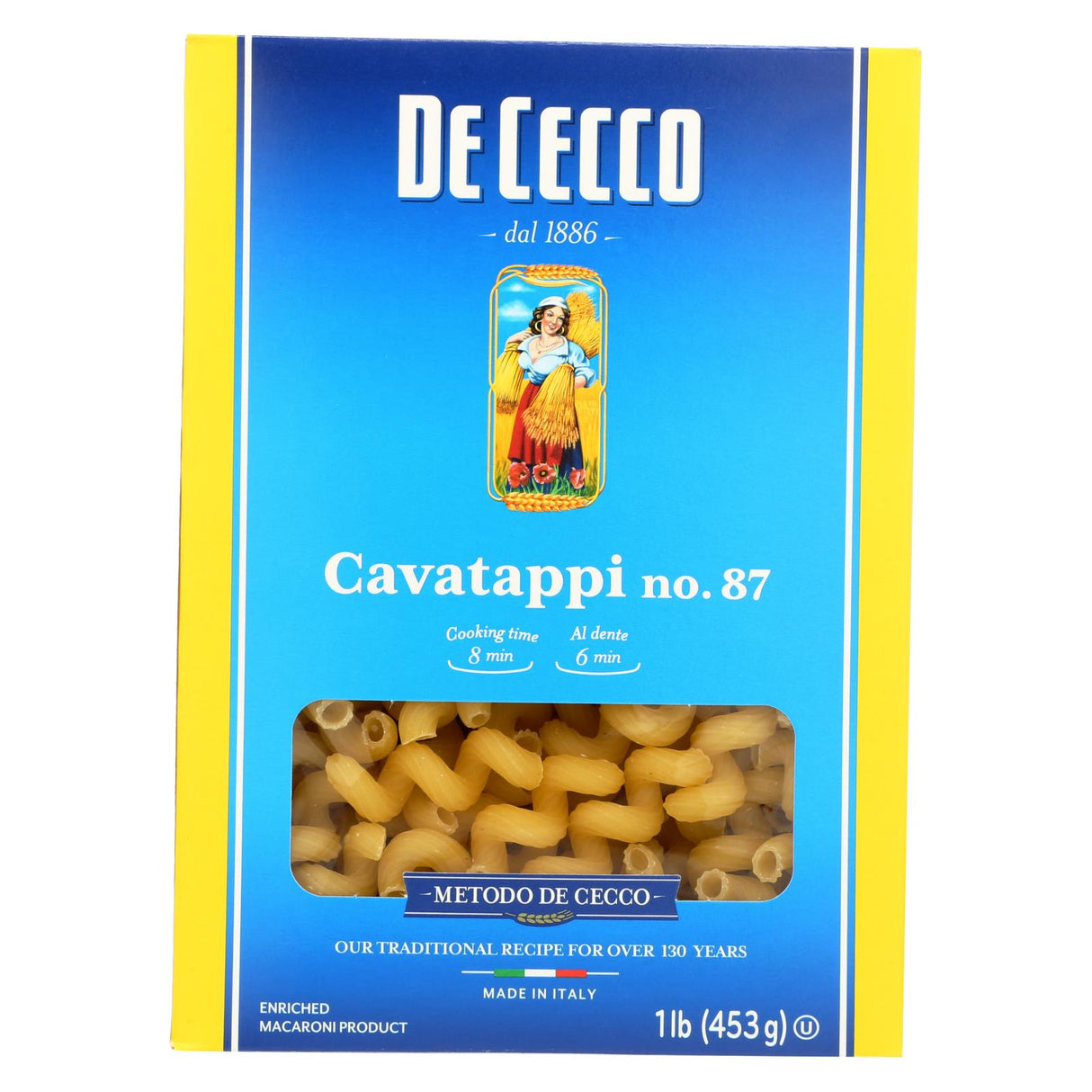De Cecco Cavatappi Pasta (12 Pack x 16 Oz.) - Cozy Farm