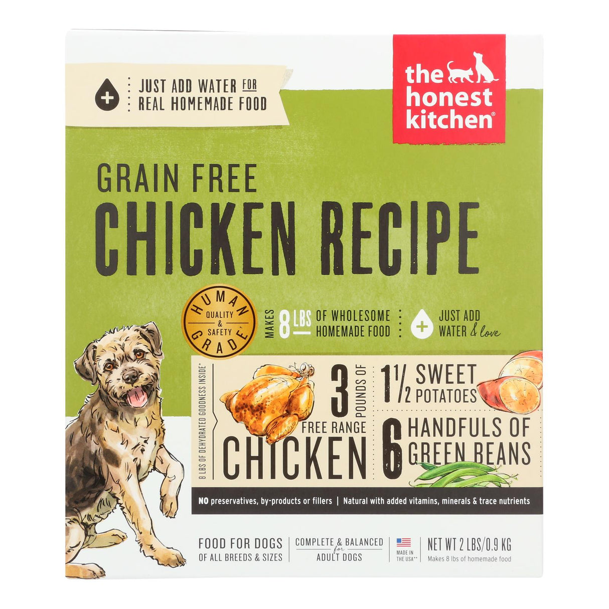 The Honest Kitchen Force Grain-Free Chicken Dog Food (Pack of 6 - 2 Lb.) - Cozy Farm