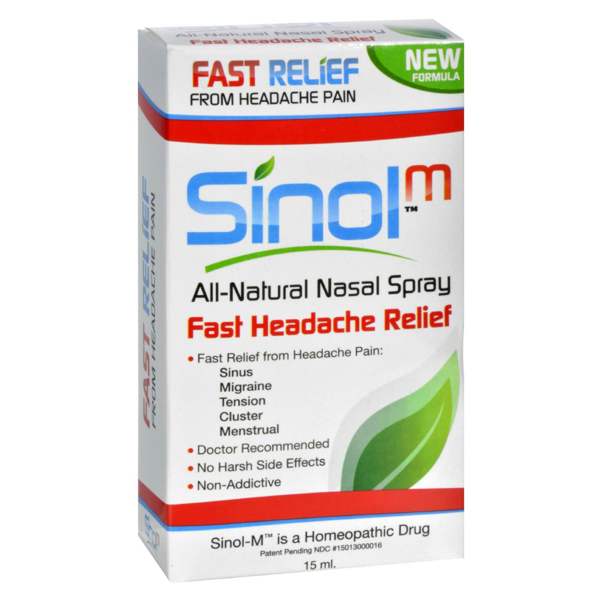 Sinol Headache Relief Nasal Spray (15 Fl Oz) - Cozy Farm