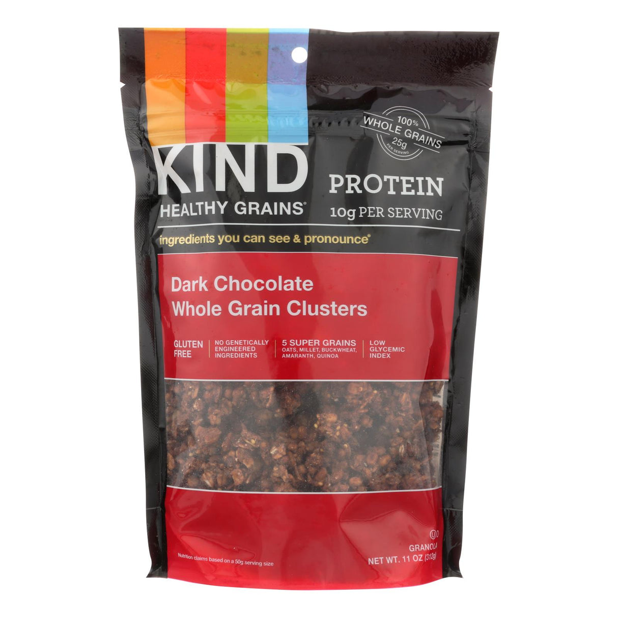 Kind Dark Chocolate Whole Grain Clusters (6 - 11 Oz. Packs) - Cozy Farm