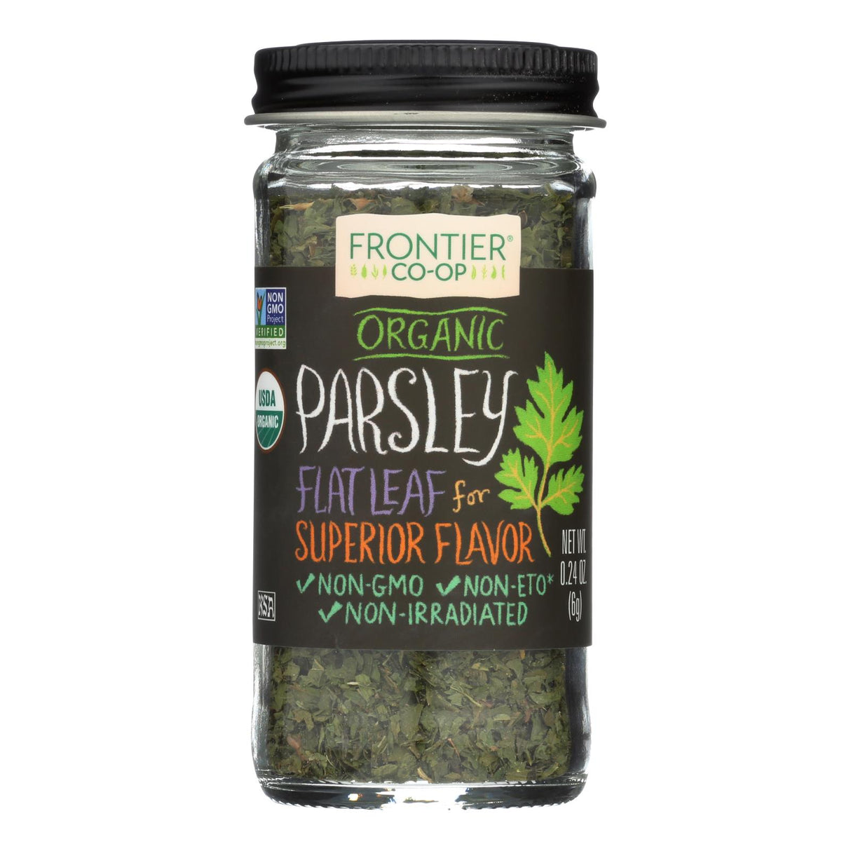 Frontier Herb Organic Parsley Flakes .24 Ounce - Cozy Farm