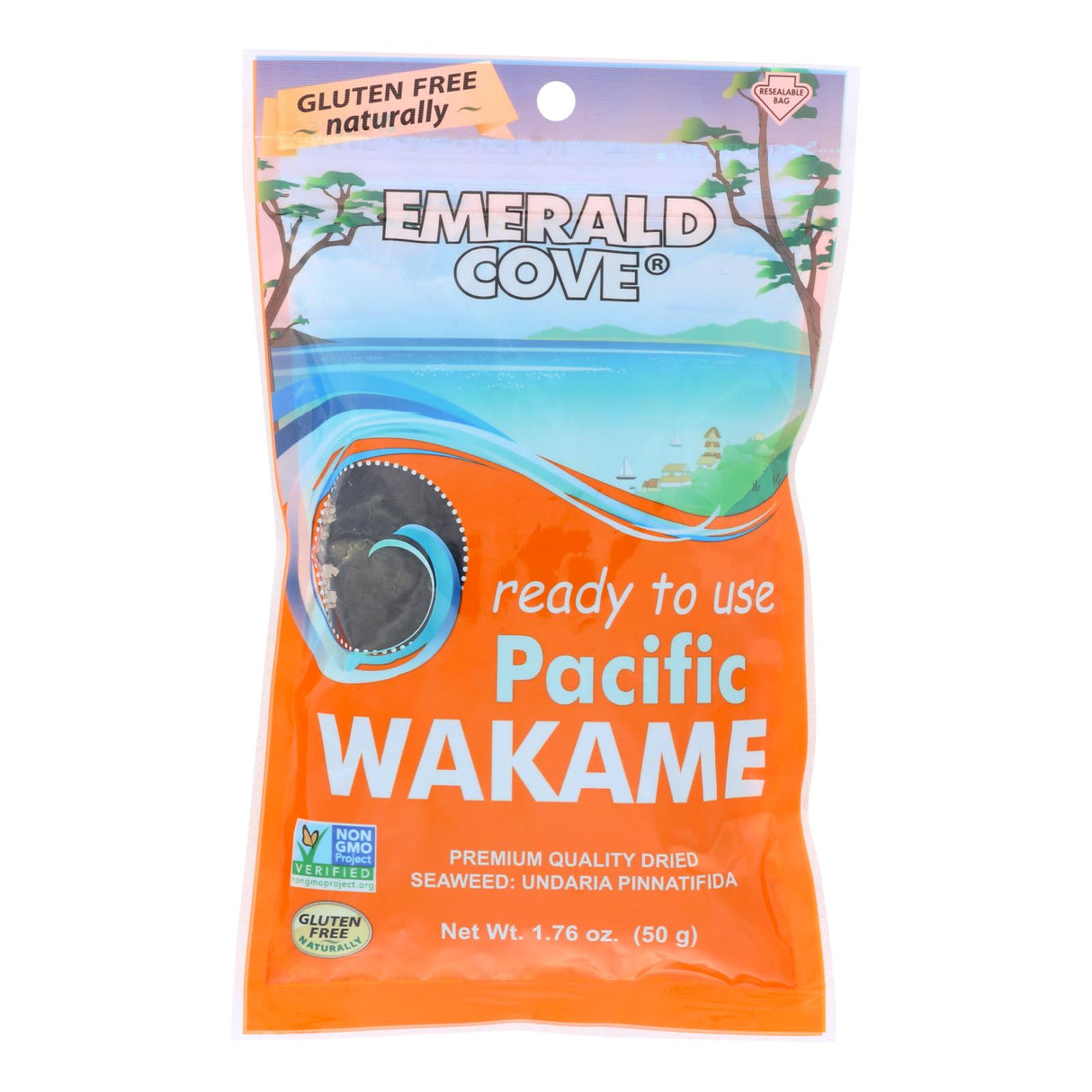 Emerald Cove Sea Vegetables: Premium Wakame (Silver Grade, 1.76 Oz, Pack of 6) - Cozy Farm