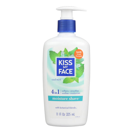 Kiss My Face Cool Mint Moisture Shave Cream (11 Fl Oz.) - Cozy Farm 