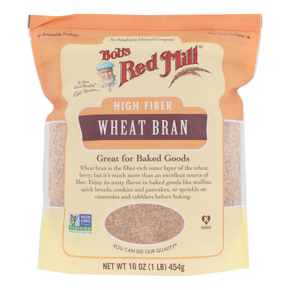 Bob's Red Mill Organic Whole Wheat Bran, 4 x16 oz. Oz - Cozy Farm