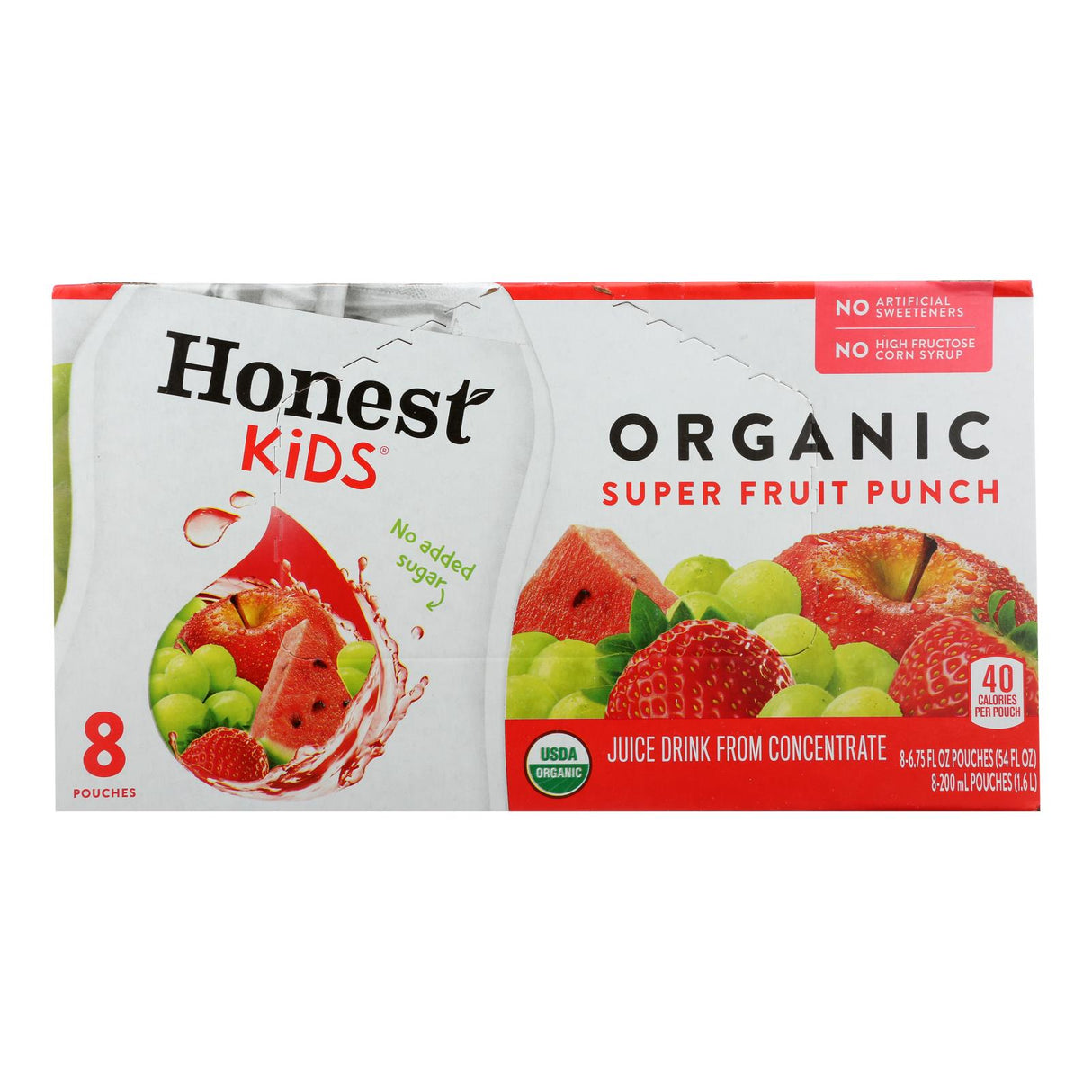 Honest Kids Super Fruit Punch (Pack of 4 - 6.75 Fl Oz) - Cozy Farm