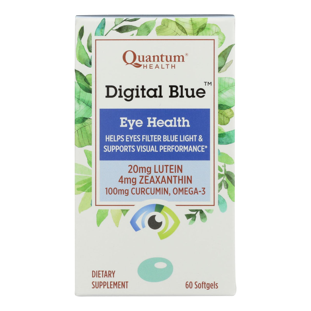 Blue Eye Health Softgels by Quantum Research (Pack of 60) - Cozy Farm
