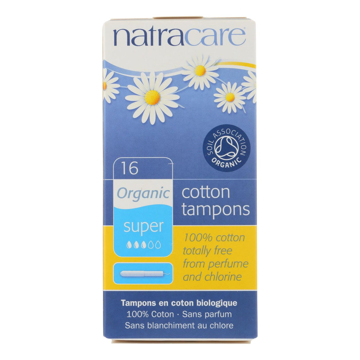 Natracare Organic Cotton Super Tampons w/Applicator (16 Count) - Cozy Farm