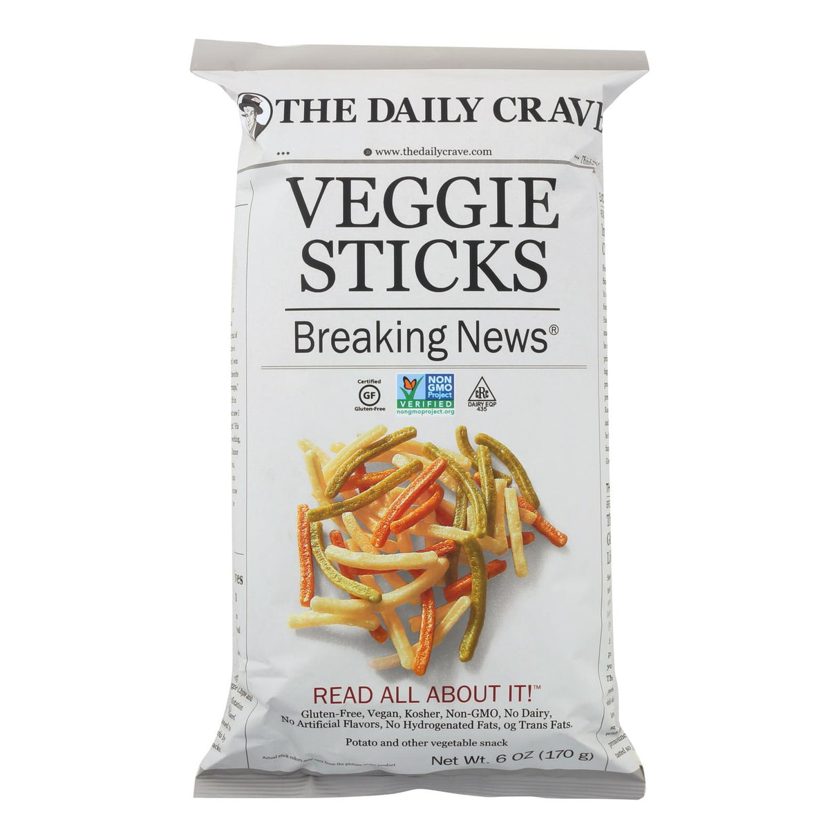 The Daily Crave Veggie Sticks Potato and Other Vegetable Medley Snack (Pack of 8 - 6 Oz.) - Cozy Farm