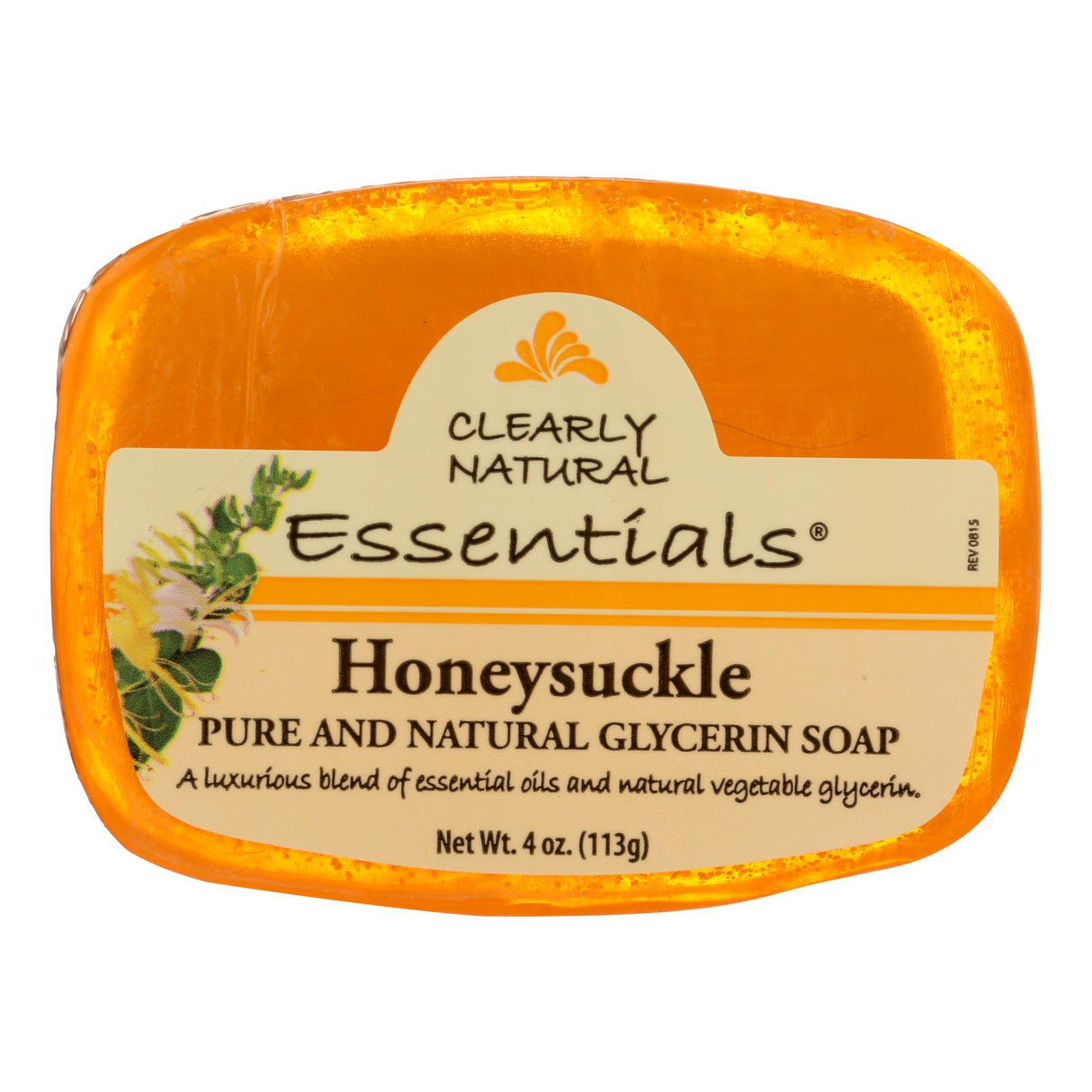 Clearly Natural Honeysuckle Glycerine Bar Soap (4 Oz.) - Cozy Farm
