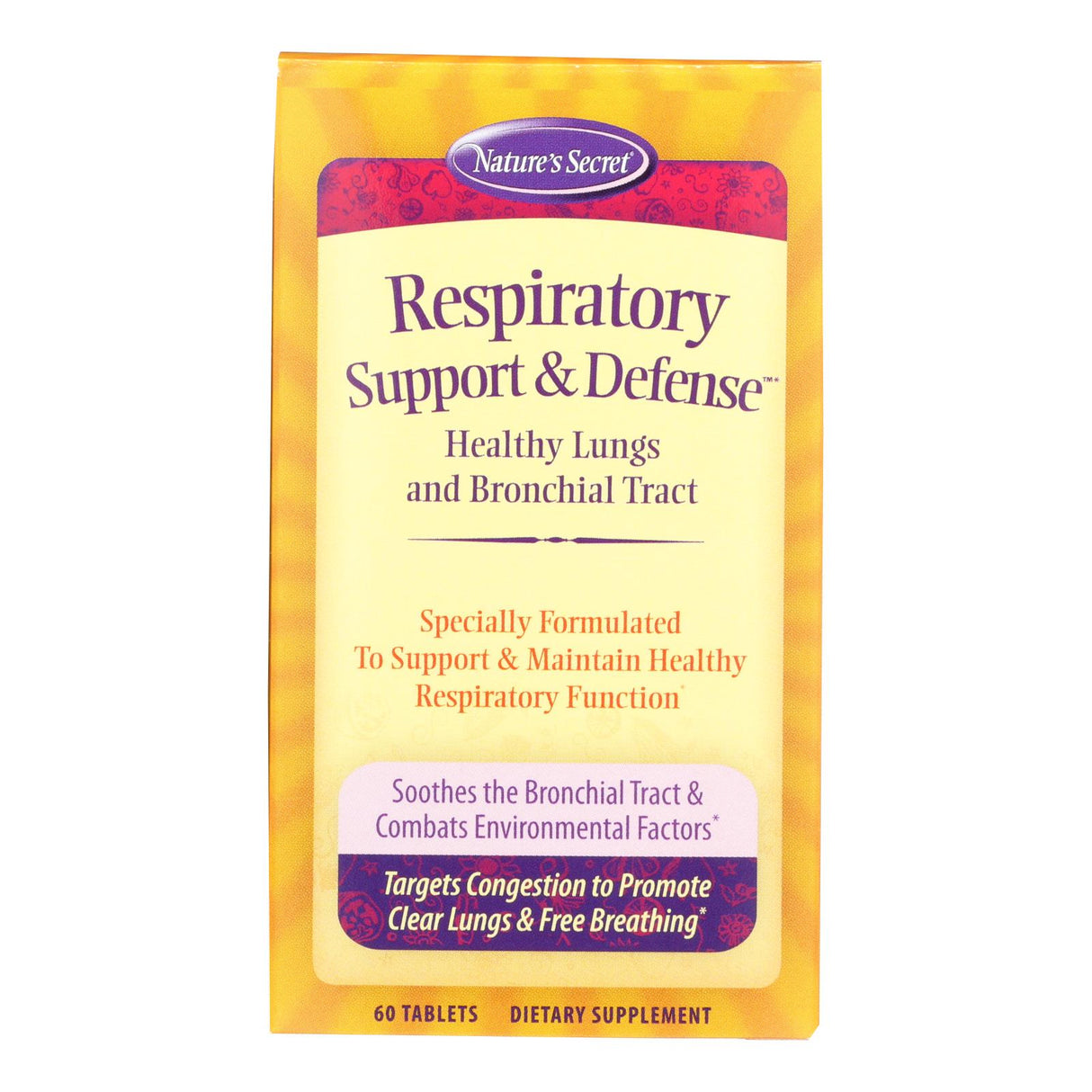 Nature's Secret Respiratory Cleanse and Defense Tablets (60ct) - Cozy Farm