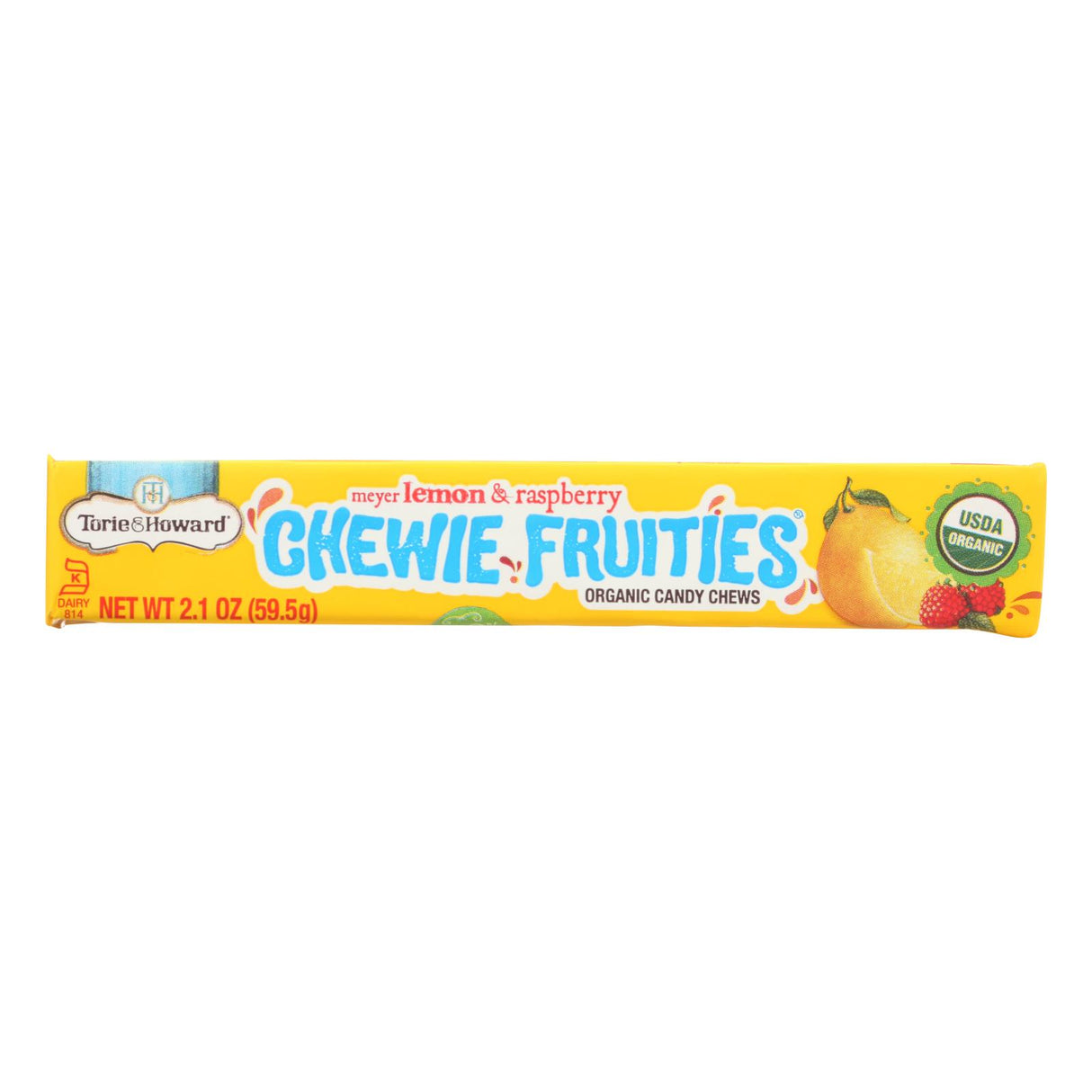 Torie & Howard Organic Fruity Lemon Raspberry Chewy Candy Bites - 18 Pack, 2.1 Oz - Cozy Farm